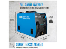 Güde Fülldraht-Schweißgerät SG 131 A-SYN inkl. 2x Fülldrahtrolle