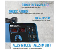 Güde Inverter Schweißgerät Uni-Mig 165 SYN inkl. 5Kg Schweissdraht
