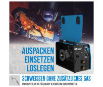 Güde Universalschweissgerät Uni-Mig 125 SYN inkl. Schweißhelm