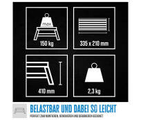 Güde Aluminium Trittleiter GAT 2S