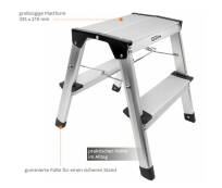 Güde Aluminium Trittleiter GAT 2S