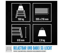 Güde Aluminium Trittleiter GAT 3S