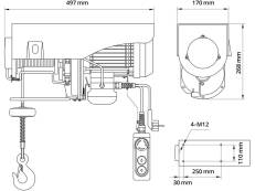 Güde Elektrischer Seilzug GSZ 500/1000