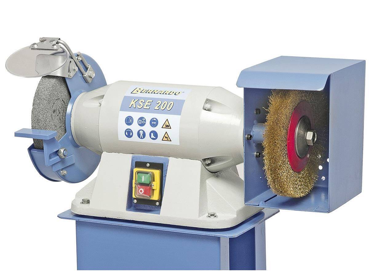 Optimum Kombischleifmaschine GU 20B - 230V Schleifmaschine Für Werkstätten Mit 200mm Scheibe