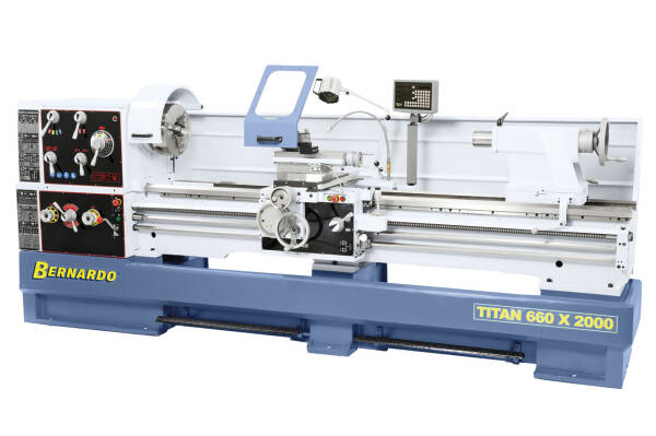 BERNARDO Universaldrehmaschine mit Digitalanzeige Titan...