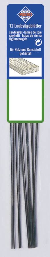 Augusta Laubsägeblätter 12 Stück - 130mm Spiralförmig Für Holz & Kunststoff