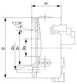 BERNARDO 3-Backenfutter aus Guss Standard-3-Backenfutter DK11-250/D6
