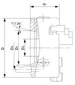 BERNARDO 4-Backenfutter aus Guss Standard-4-Backenfutter...