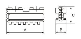 BERNARDO Backen für 3-Backenfutter PS3 / PO3 Grundbacken MJ-PS3-315