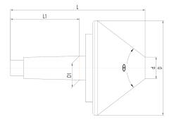 BERNARDO Körnerspitzen / Zentrierkegel Mitlaufender Zentrierkegel MK 3 / 80 mm