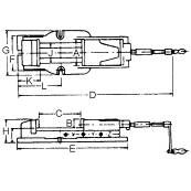 BERNARDO Weitspann- Maschineschraubstock FJ 125