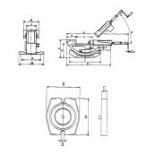 BERNARDO Zweiachs- Maschineschraubstock GS 150