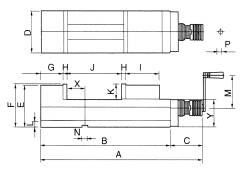 BERNARDO NC- Maschineschraubstock CHV 100 V