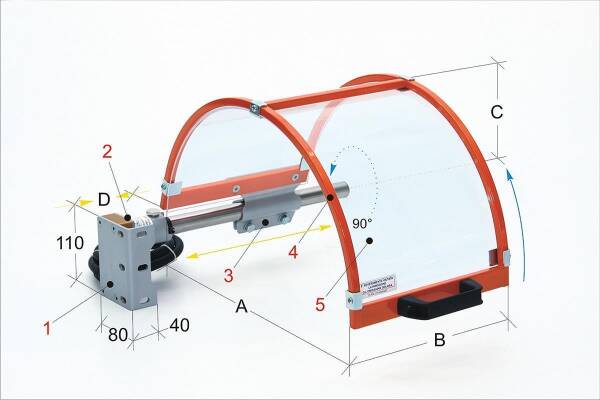 BERNARDO Schutzeinrichtungen für Drehmaschine PTO 01/400