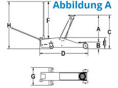 Güde Rangierwagenheber GRH 2/800HD