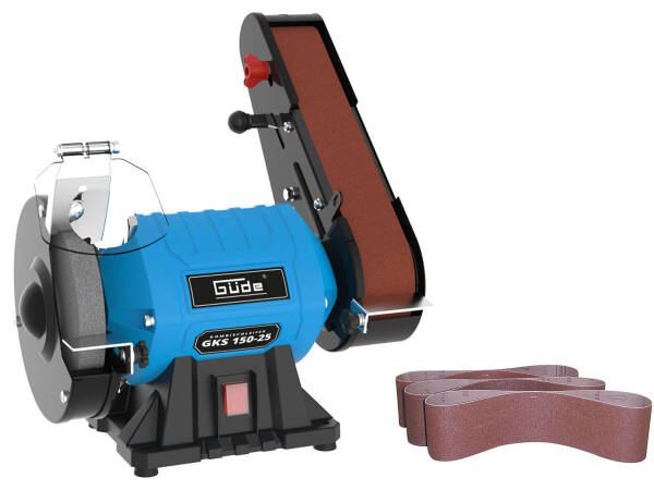 Güde Kombischleifer GKS 150-25 inkl. Güde Gewebe-Schleifband 50x686mm K60 3St.