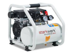 Starkwerk Flüsterkompressor Druckluftkompressor Kompressor Silent SW 255/08 ölfrei inkl. SET